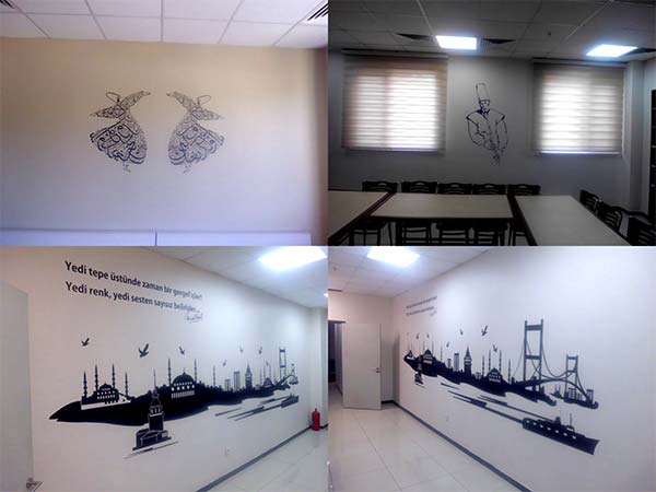 duvar üzerine desenli resimler